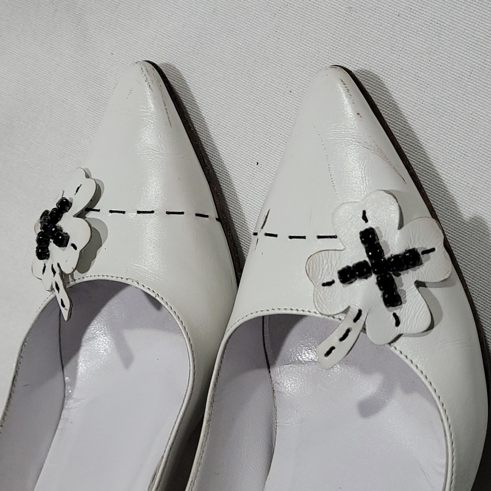 Chanel heel shoes  sz 35c - Picture 5 of 15